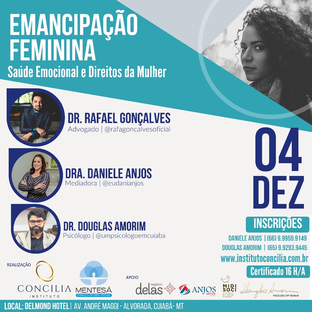 EMANCIPAÇÃO FEMININA: SAÚDE EMOCIONAL E DIREITOS DA MULHER! - 2º LOTE